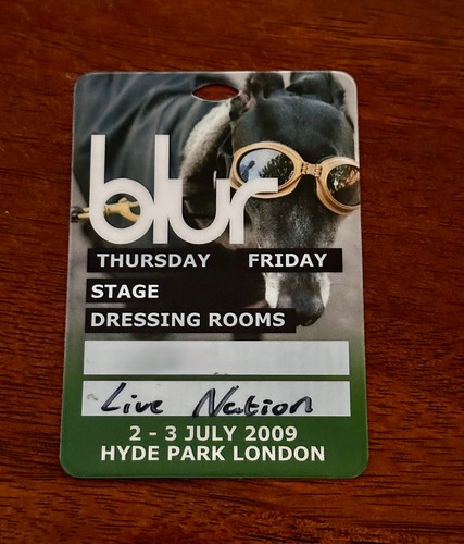 Blur backstage pass stage - backstage,