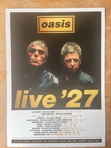 Oasis reunion tour poster - -,